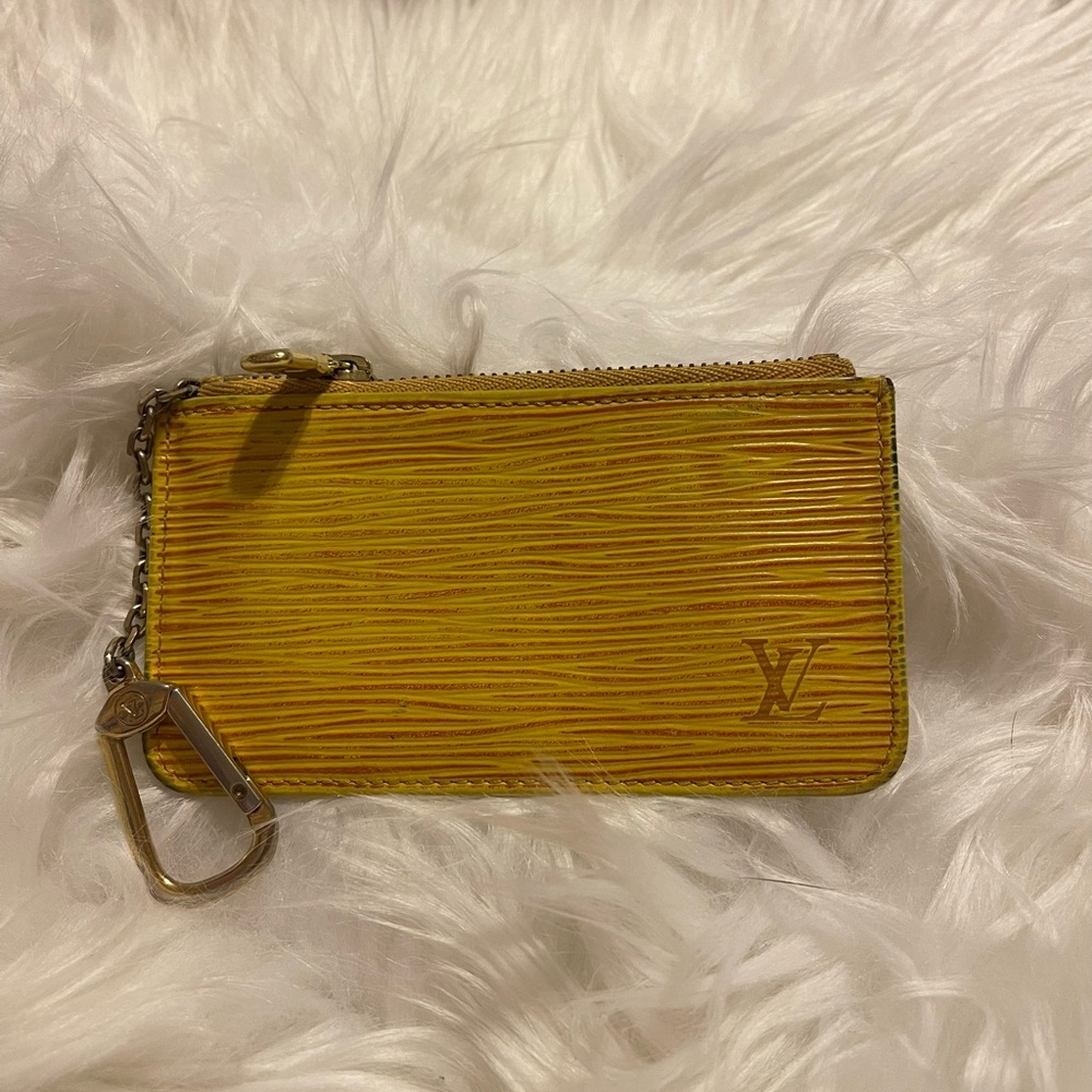 Louis Vuitton Epic yellow coin purse
